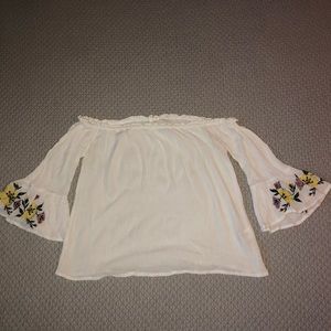 off the shoulder shirt